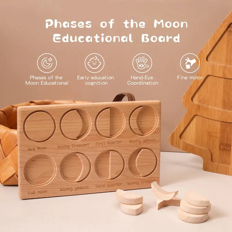 Mond-Puzzle aus Holz