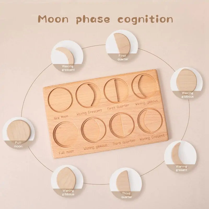 Mond-Puzzle aus Holz